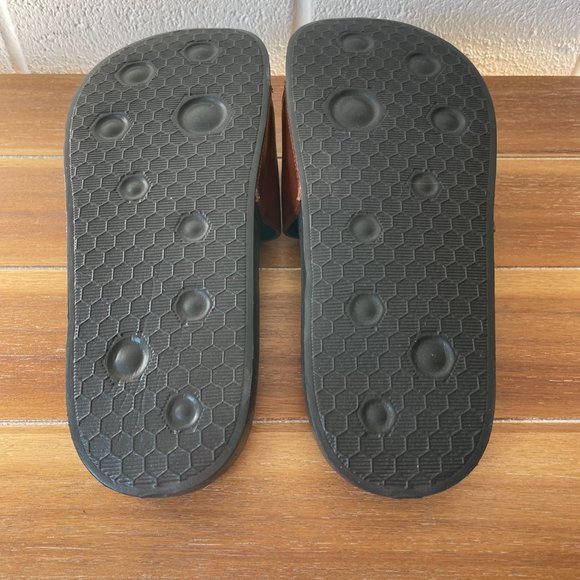 De Wulf Brown Leather Sandal Slides - Picture 4 of 7